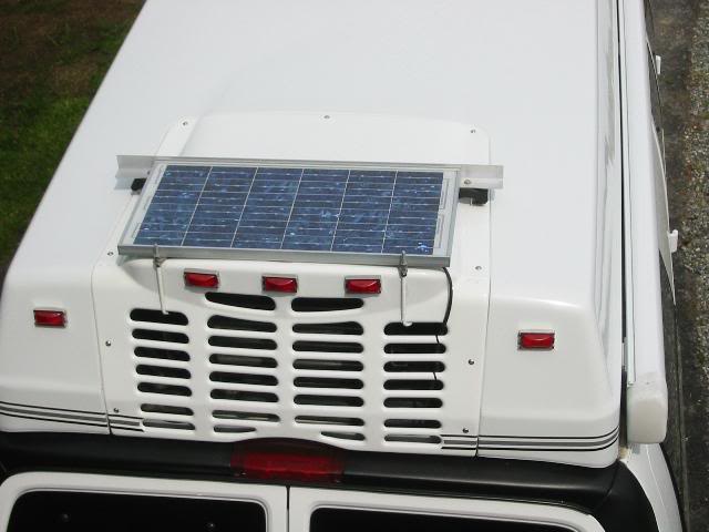 Solar panel on a 2004 Roadtrek 190P Class B Forums
