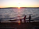 Blue Lake Provincial Park North Western Ontario.  Nice sunsets but crowded campground.  The beach is long from end to end but very small from the a...