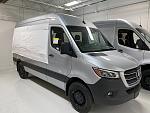 2020 silver van is delivered to ARV. Window cutouts are covered and waiting for window installation.